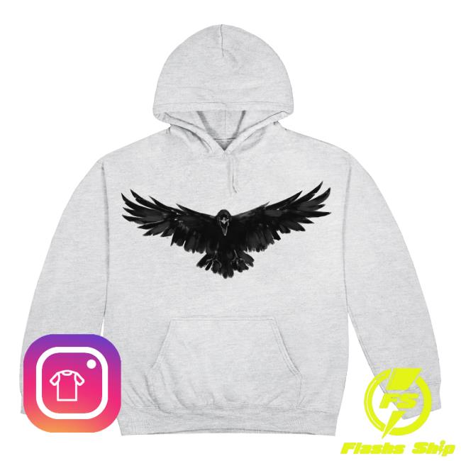 Official Gunna Merch Store Gunna Crow Crew neck Sweatshirt (Grey)