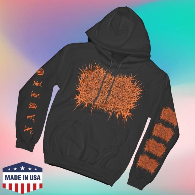 Xavleg Orange Logo Long Sleeve T Shirt