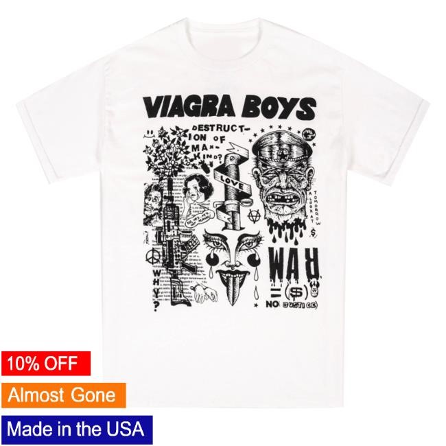 Viagra Boys Merch No War Long Sleeve Shirt