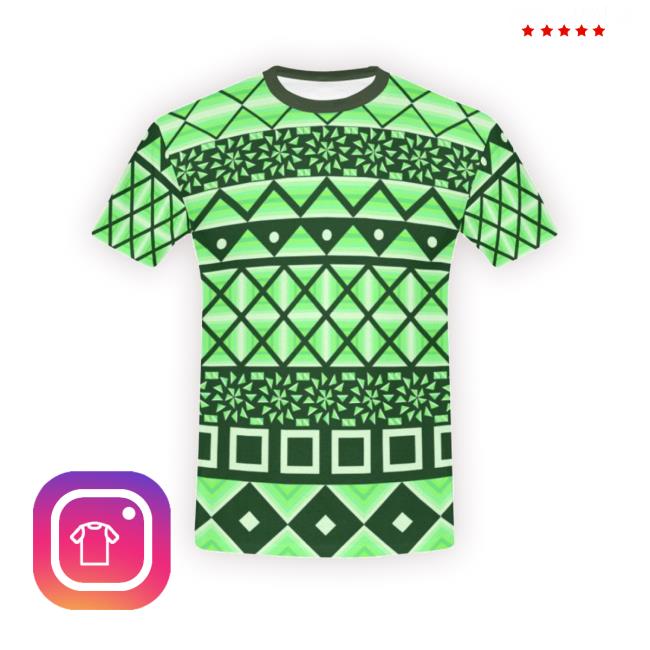 Men's Conceptual Art Green Box Short Hoodie Sweatshirt