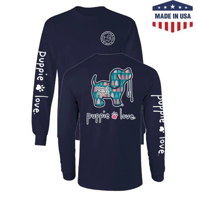 Merry And Bright Pup New Shirt