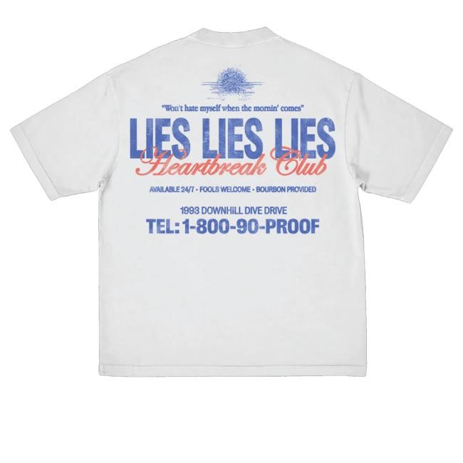 Official Morgan Wallen Merch Lies Lies Lies Hoodie