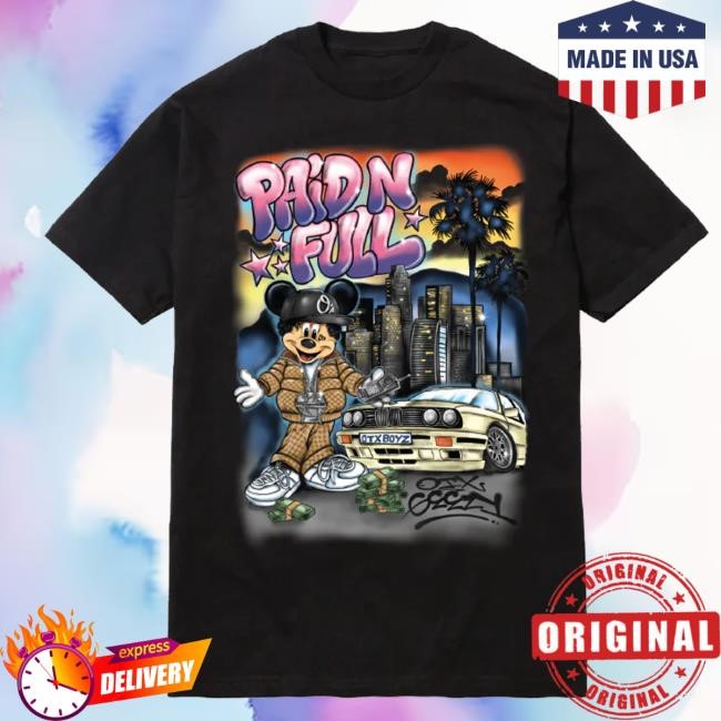 Limited Geezyworld Merch Store Paid In Full Tee Black Shirts