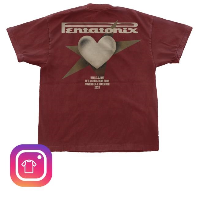 Pentatonix Ptx Logo Heart Brick New Shirt