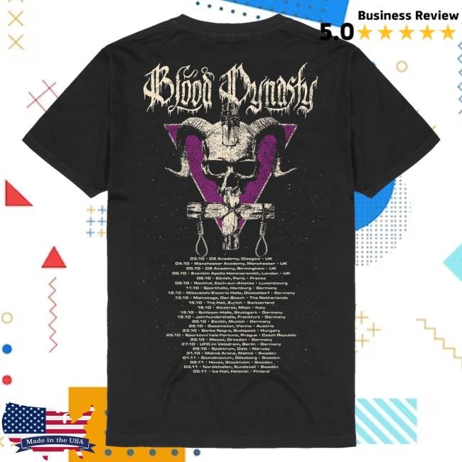Trending Archenemy Merch Store Blood Dynasty Tour 2024 T-Shirt