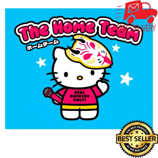 Official The Home Team Merch Hello Kitty Blue Unisex Sweatshirt
