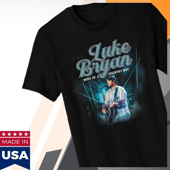 Luke Bryan Merch Shop Store Official Mind Of A Country Boy Tee Shirt