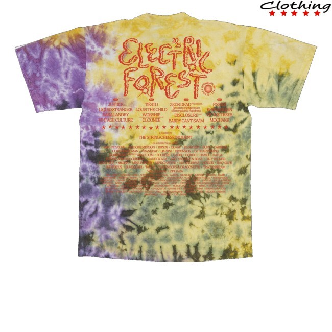 Ef Worldwide - Line-Up Tie Dye Youth T Shirt