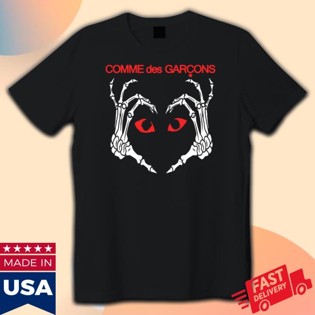 Comme Des Garcons Skeleton Hand And Eyes Tee