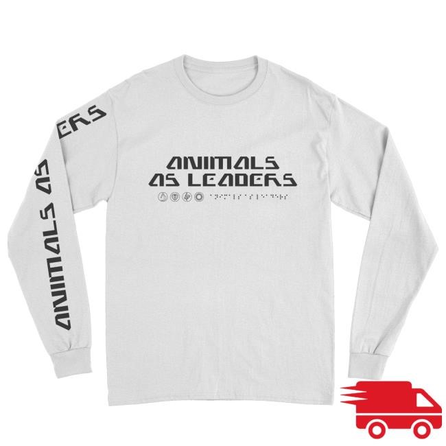 Official Animals As Leaders Merch Basics White Long Sleeve T-Shirt