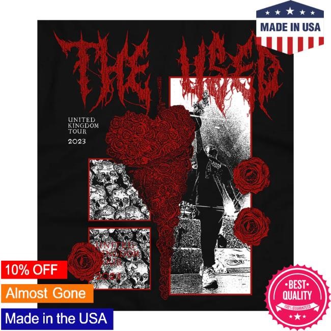 Theused Store The Used Black 2023 Uk Tour Hoodie