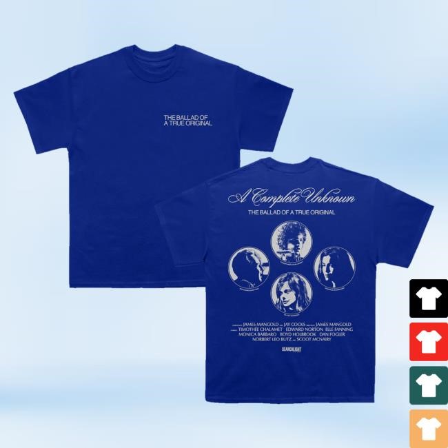 Searchlight Pictures Merch A Complete Unknown Ballad Shirts