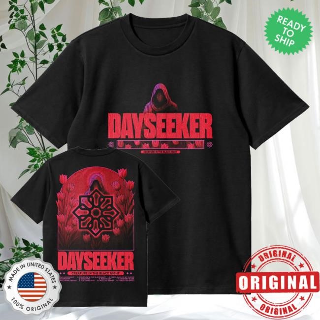 Official Dayseeker Merch Shop Creature Tracklist Shirt