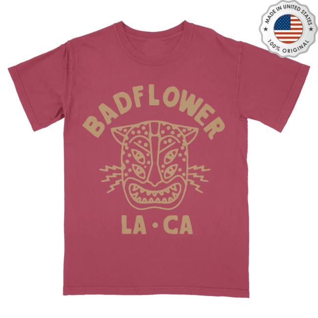 Badflower Merch Store La, Ca Tee - Crimson Crewneck Sweatshirt