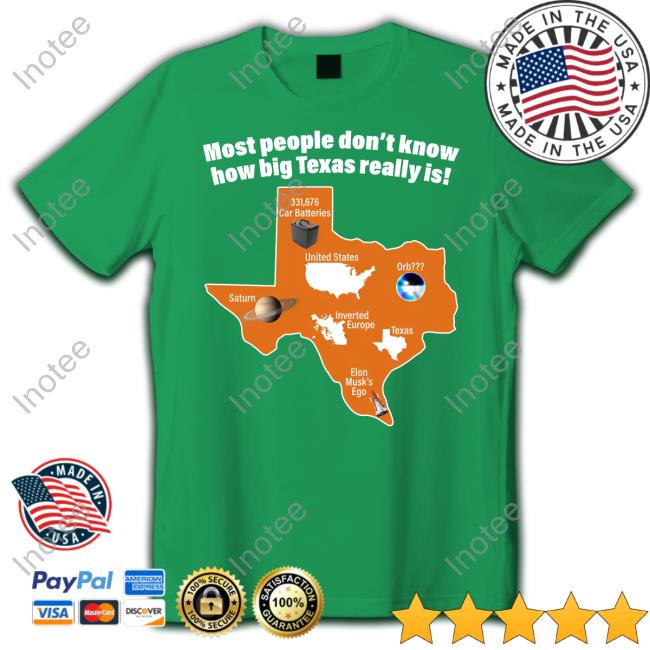 Gotfunnymerch Most People Don't Know How Big Texas Really Is T Shirt