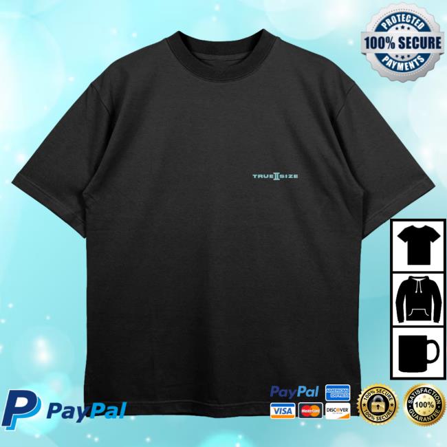 Official Yankeekicks True 2 Size Essential T Shirt Black Turquoise