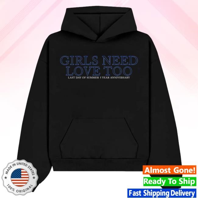 Official Summer Walker Store Girls Need Love Hoodie - Black Crewneck Sweatshirt