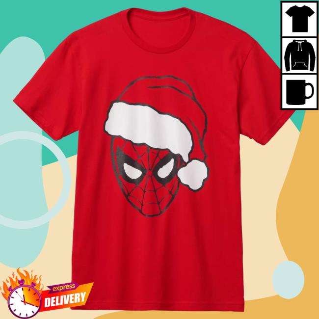 Official Shop Disney Merch Store Santa Spider-Man Holiday Tee Shopdisney Appare Clothing