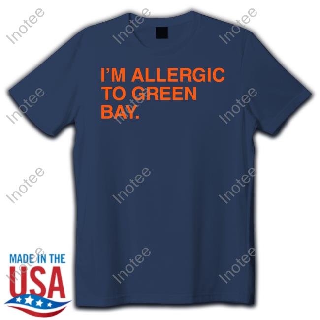 Obviousshirts I'm Allergic To Green Bay Hoodie