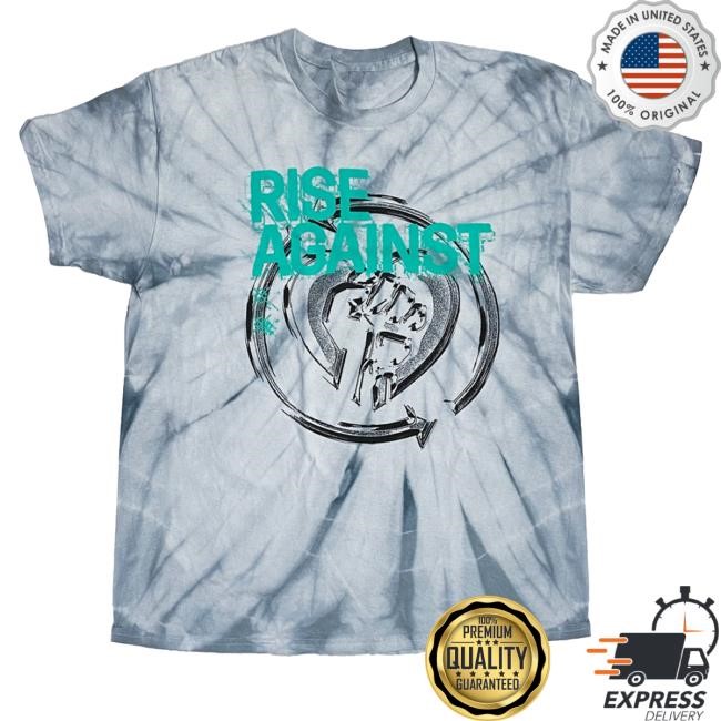 Official Rise Against Merch Dual Heart Fist Dye Sweatshirt