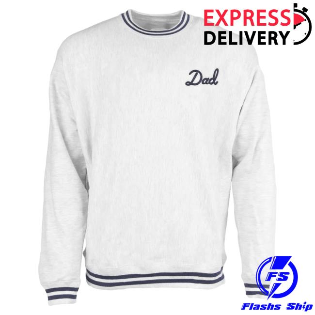 Official Barstool Sports Merch Store Bussin With The Boys Dad Champion Ribbed Hoodies Navy BarstoolSports Apparel Clothing Shop