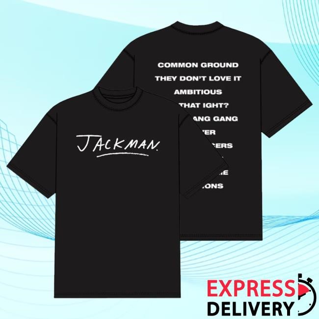 Official Jack Harlow Merch Jackman Tracklist Shirts