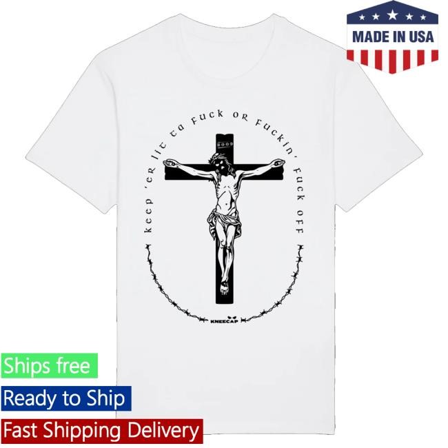 Trending Kneecap Merch Keep Er Lit Zip Hoodie White