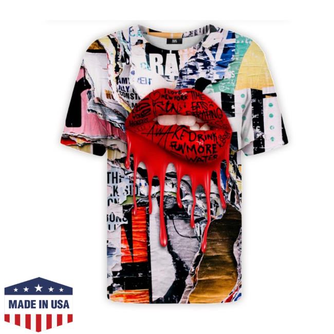 Mrgugu Graffiti Lips Shirt
