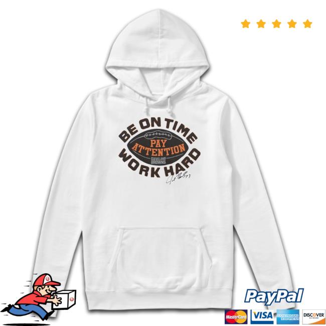 Browns Joe Thomas Be On Time Unisex T Shirt