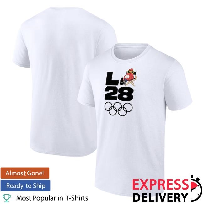 Trending Team Usa Shop Merch Men's White Team Usa La 2028 Summer Olympics Mascot Handover Unisex Sweatshirt