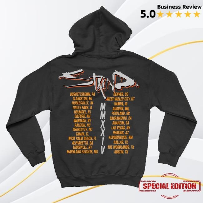 Staind Merch Roman Numeral 2024 Tour New Shirt