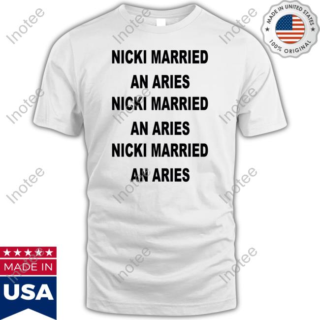 Nicki Married An Aries Nicki Married An Aries Nicki Married An Aries Hooded Sweatshirt