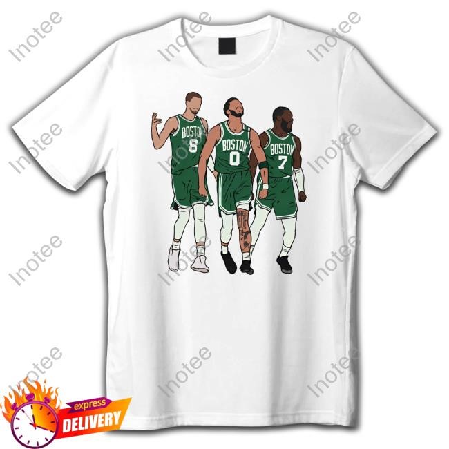 Bri Marie D Kristaps Porzingis, Jayson Tatum And Jaylen Brown Big 3 Boston T Shirt