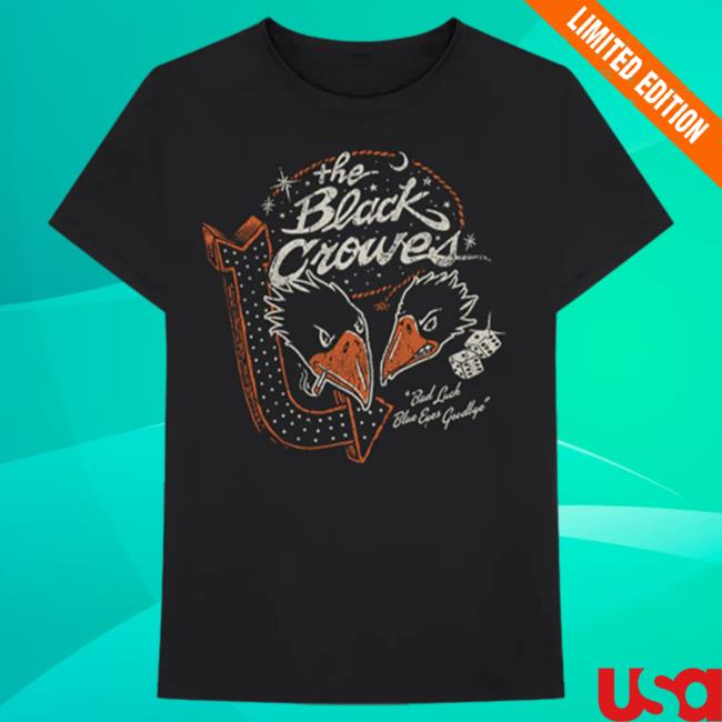 Official The Black Crowes Bad Luck Vegas Marquee Attractive Shirt