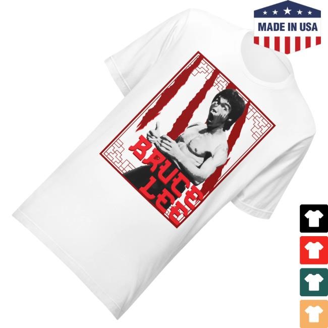 Official Bruce Lee Merch Bl Scratches Crewneck Sweatshirt