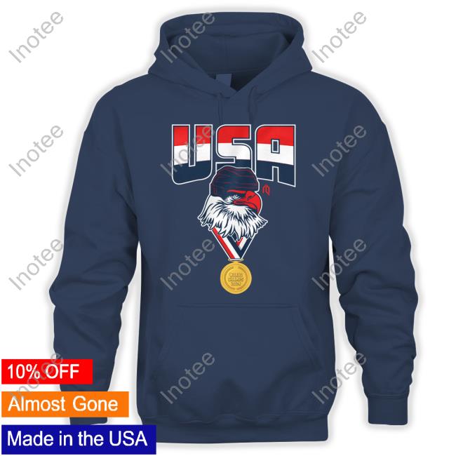 Athlete Logos Store Usa Bald Eagle Gold Medal Shirts