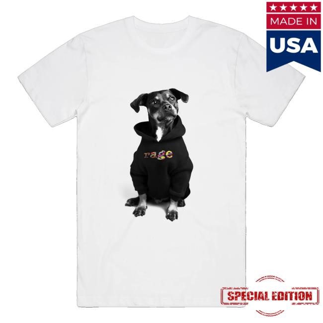 Triple Store Merch Rage Rage Dog Hoodie Tee (White) Crewneck Sweatshirt