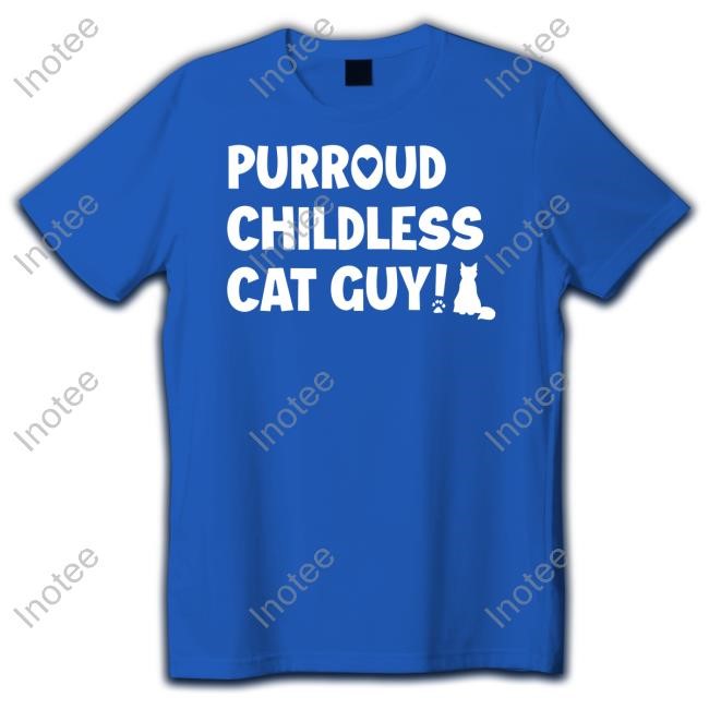 Purroud Childless Cat Guy Tee