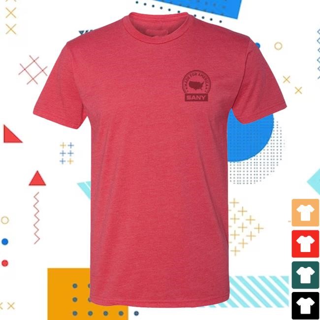Official Sany America Store Merch Sany Red Flag Funny Shirt