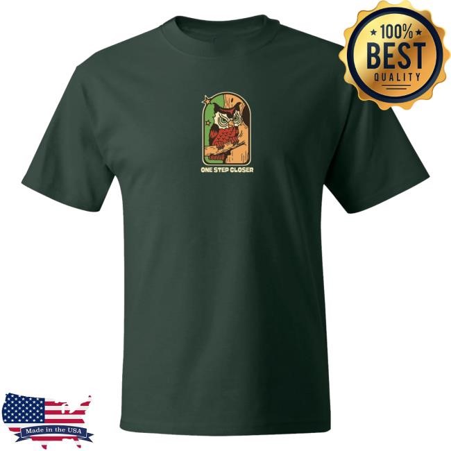 Official One Step Closer Merch Green Owl Shirt