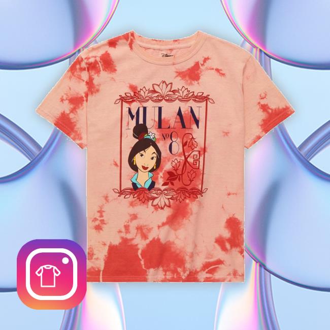 Disney Mulan Character Portrait Youth Tie-Dye Sweatshirt