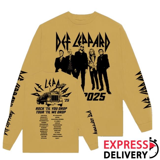 Official Def Leppard Summer Tour 2025 Shirts