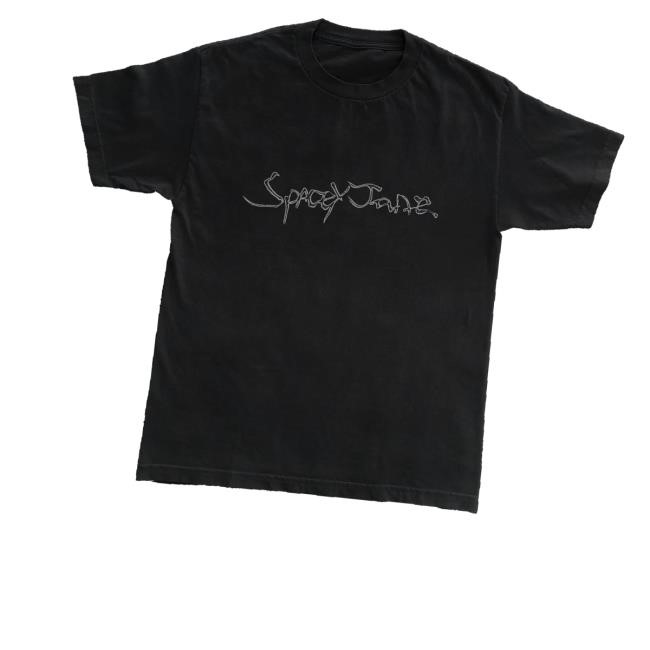 Spaceyjaneau Merch Store Shop Black Script Hoodie Sweatshirt