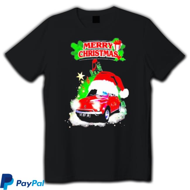 Red Fiat 500 For Christmas Shirt
