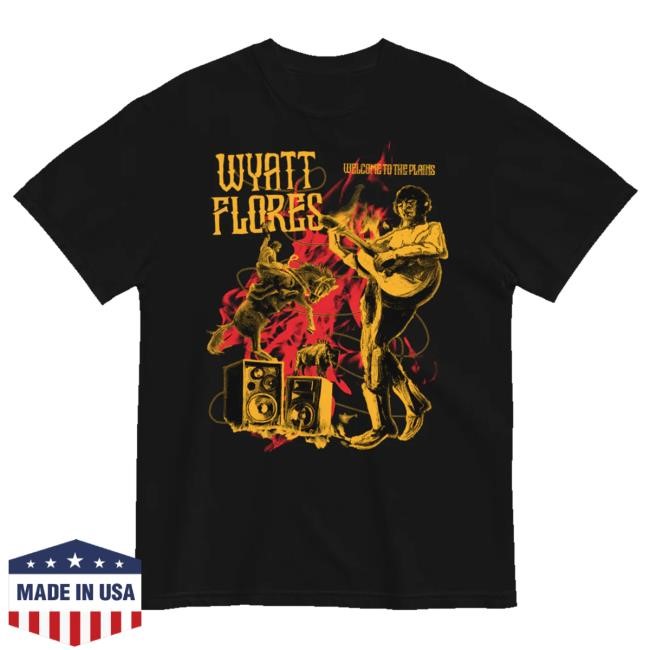 Trending Wyatt Flores Music Merch Welcome To The Plains Black T-Shirt