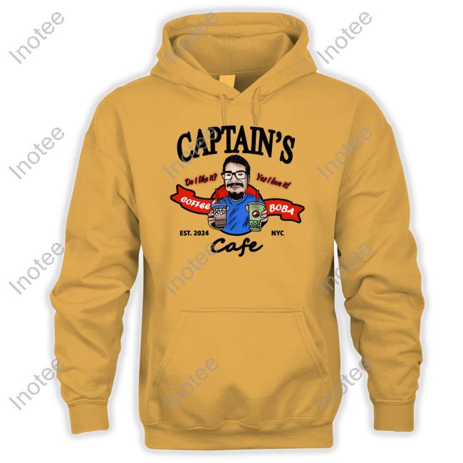 Captain's Coffee & Boba Cafe Tee Shirt