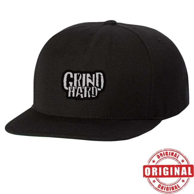 Grind Hard Merch Black Grind Hard New Twill Cap