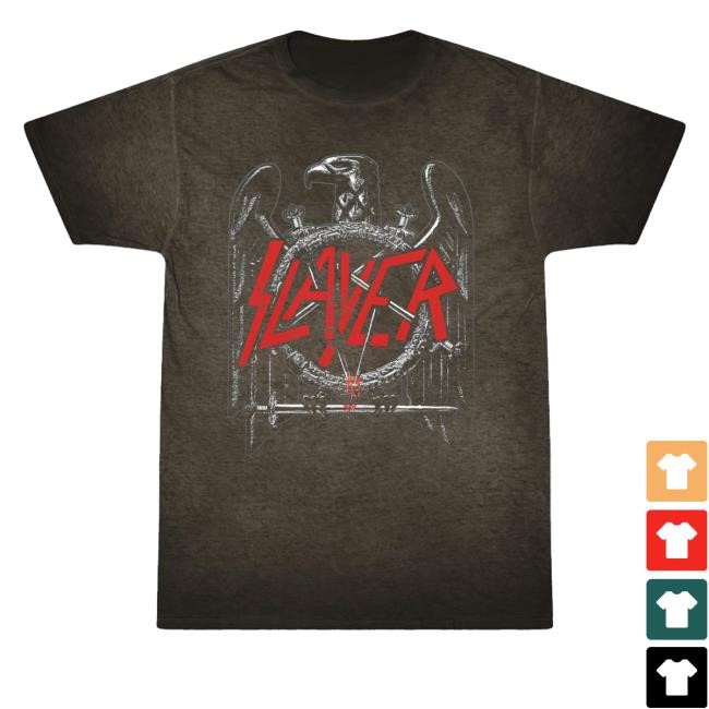 Official Slayer Eagle Gray Wash Tee