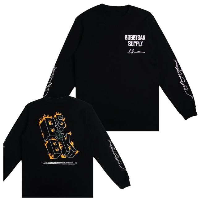Bobbysansupply Merch Store Bobbysan X Bk Inferno Sleeve t-shirt, hoodie, tank top, sweater and long sleeve t-shirt