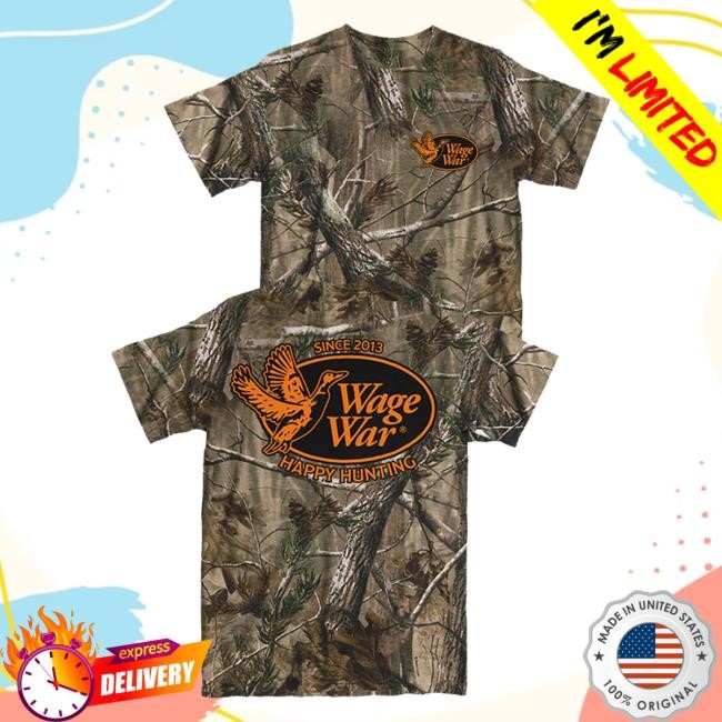 Official Wage War Merch Happy Hunting Camo Sweatshirt